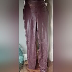 WHBM Pho Vegan Leather Runway Leggings Size 2